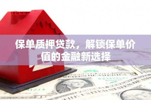 扎赉诺尔保单质押贷款，解锁保单价值的金融新选择