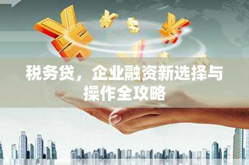 扎赉诺尔税务贷，企业融资新选择与操作全攻略