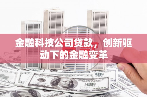 扎赉诺尔金融科技公司贷款，创新驱动下的金融变革