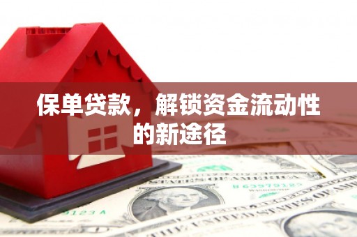 扎赉诺尔保单贷款，解锁资金流动性的新途径