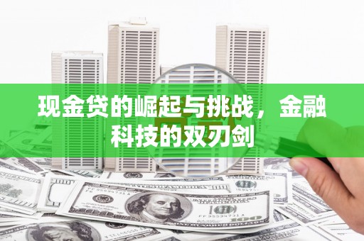 扎赉诺尔现金贷的崛起与挑战，金融科技的双刃剑