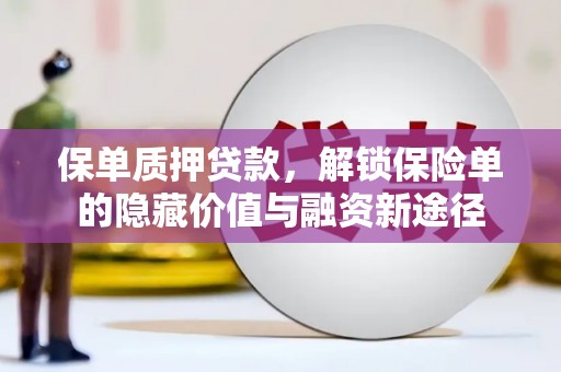 扎赉诺尔保单质押贷款，解锁保险单的隐藏价值与融资新途径