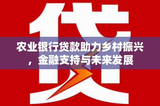 扎赉诺尔农业银行贷款助力乡村振兴，金融支持与未来发展