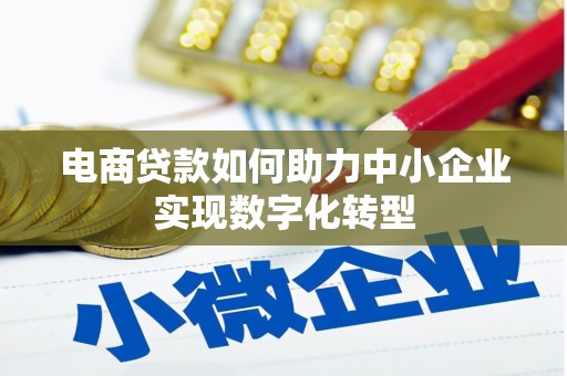 扎赉诺尔电商贷款如何助力中小企业实现数字化转型