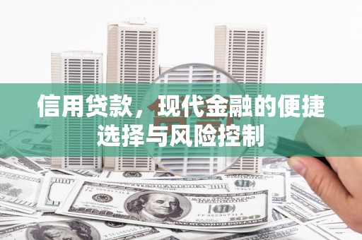 扎赉诺尔信用贷款，现代金融的便捷选择与风险控制