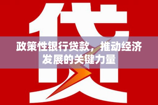 扎赉诺尔政策性银行贷款，推动经济发展的关键力量