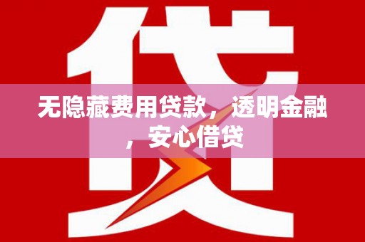 扎赉诺尔无隐藏费用贷款，透明金融，安心借贷