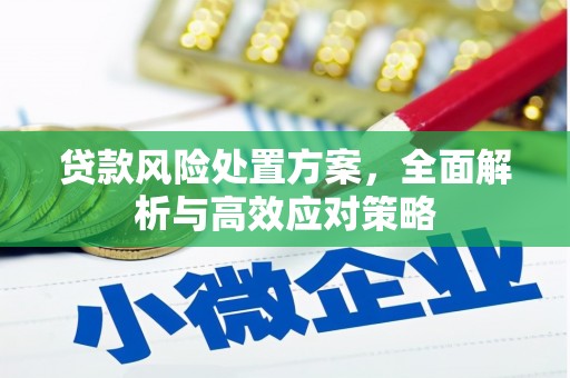 扎赉诺尔贷款风险处置方案，全面解析与高效应对策略
