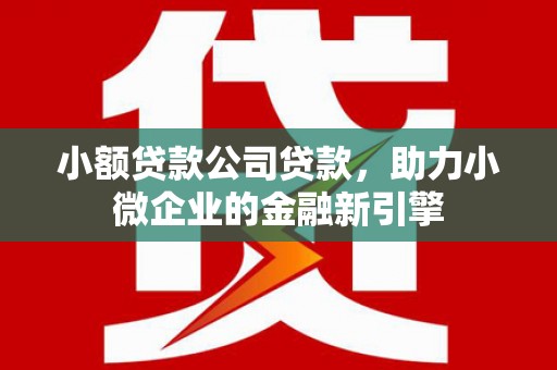 扎赉诺尔小额贷款公司贷款，助力小微企业的金融新引擎