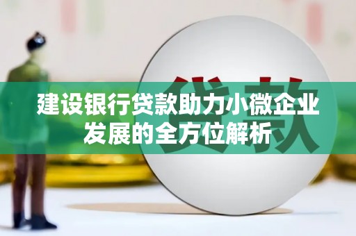 扎赉诺尔建设银行贷款助力小微企业发展的全方位解析