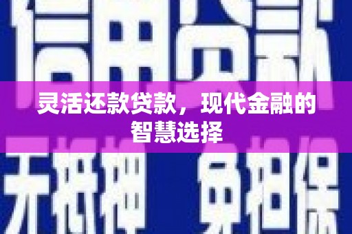 扎赉诺尔灵活还款贷款，现代金融的智慧选择