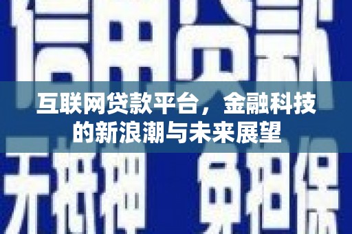 扎赉诺尔互联网贷款平台，金融科技的新浪潮与未来展望